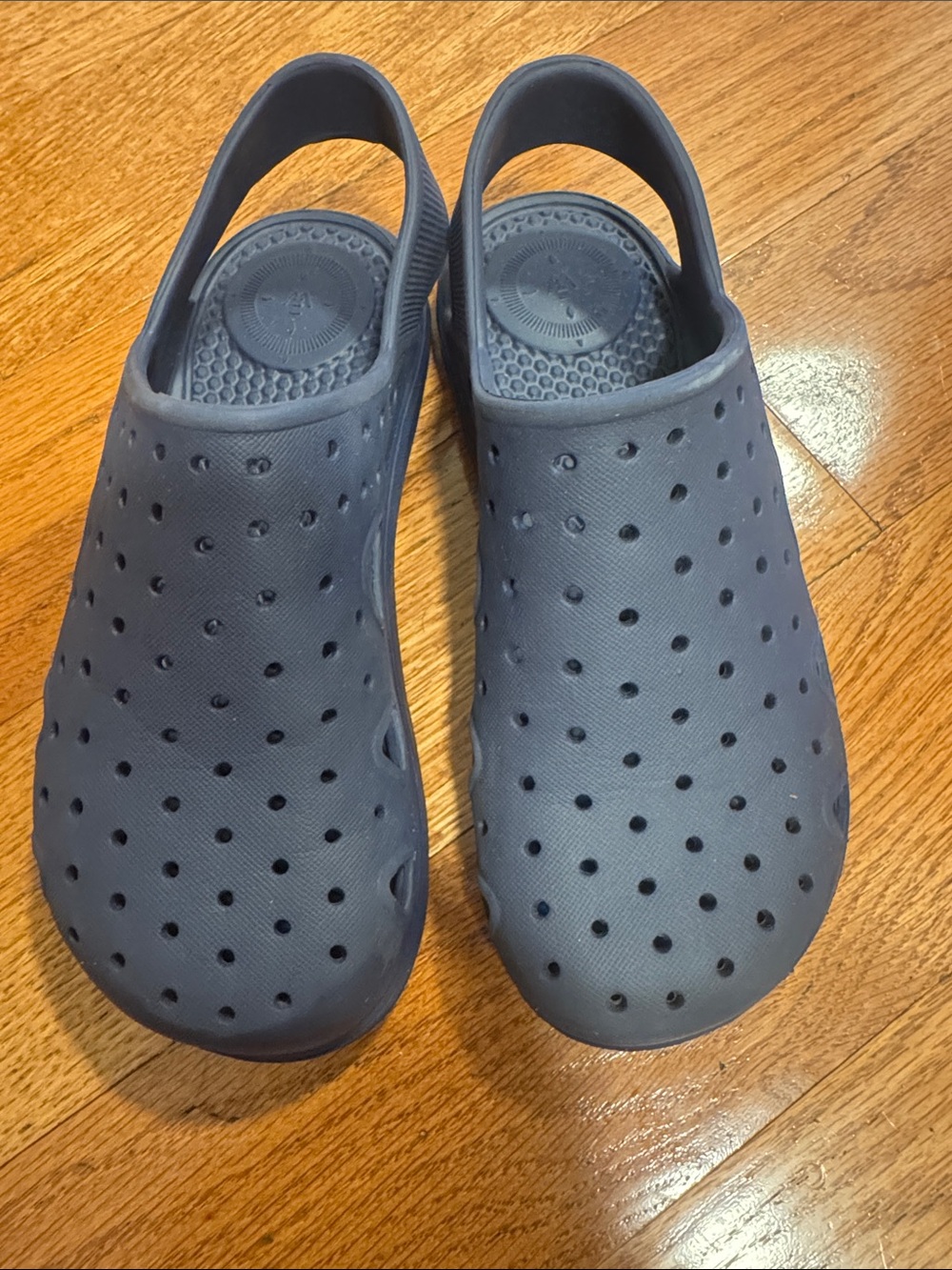 Totes Everywhere Kids Navy Perforated Slip-On Sandal with Back Strap Size 11/12